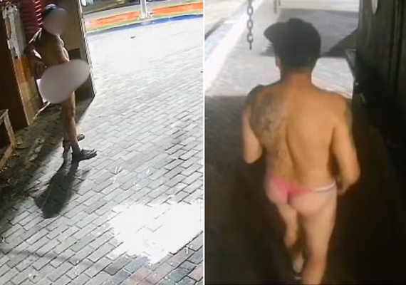 Homem de calcinha é filmado se masturbando em quiosque de praia no litoral de SP