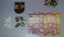 Suspeita de tráfico de drogas é detida em Palmeira dos Índios pelo 10º BPM