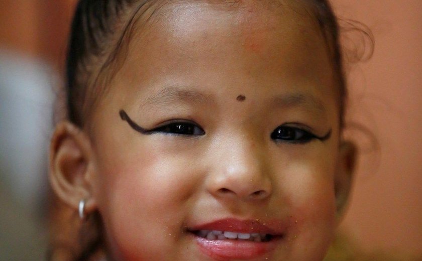 Menina de três anos de idade é escolhida a nova 'deusa viva' do Nepal