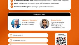 Workshop gratuito sobre soluções em energia BESS será realizado em Maceió