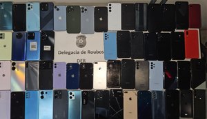 Polícia Civil de Alagoas recupera 63 celulares roubados