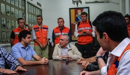 Em Maceió, Michel Temer anuncia apoio para reparar danos causados pelas chuvas