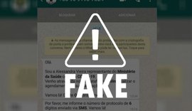 Ministério da Saúde não realiza agendamento de vacinação por WhatsApp