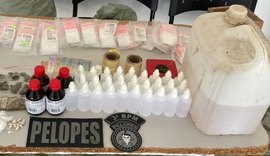 Jovem é flagrado com materiais para produção de ‘loló’ e preso em Arapiraca