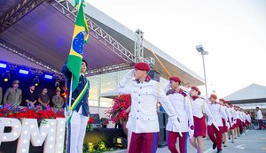 Colégio da Polícia Militar no interior celebra formatura de concluintes do Ensino Médio