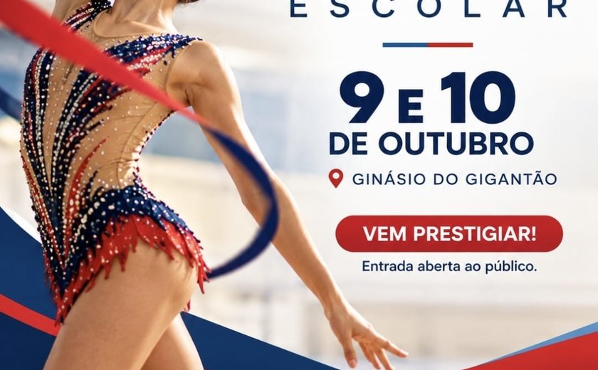 Campeonato Escolar de Ginástica Rítmica movimenta o Gigantão nesta sexta e sábado