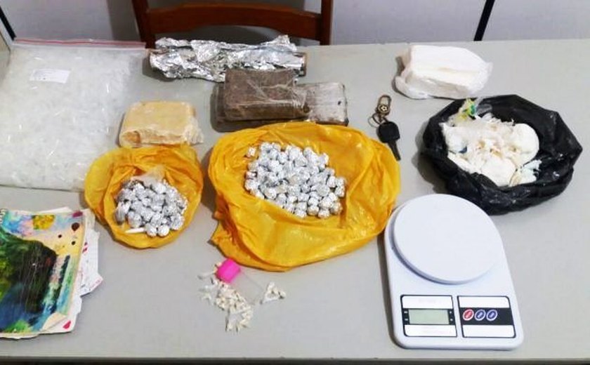 Após investigação da DRN, três são detidos por tráfico de drogas em Maceió