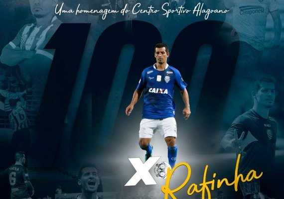 Lateral esquerdo Rafinha completa 100 jogos com a camisa do CSA