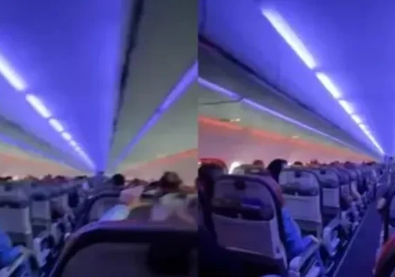 Avião tem forte turbulência após ser atingido por granizo ao decolar