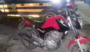 PRF recupera motocicleta poucos minutos após o roubo em União dos Palmares