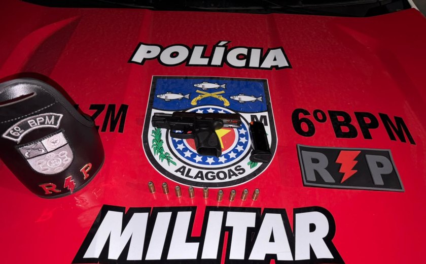 Polícia apreende arma de fogo após denúncia de violência doméstica em Maragogi