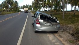 Dois acidentes marcam a quarta-feira (25) na AL 101 Norte