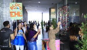 Bloco de Carnaval no Empresarial Humberto Lobo vira ponto de folia