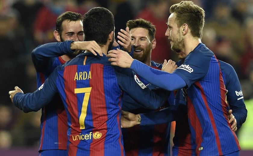 Barcelona goleia e se classifica para a semifinal da Copa do Rei