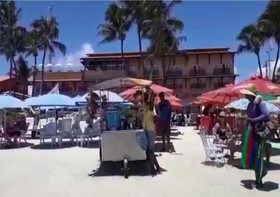 Ambulantes gravam vídeo e acusam hotel de privatizar a praia do Francês