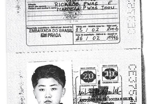 Agência divulga imagem de passaporte brasileiro falso usado por Kim Jong-un