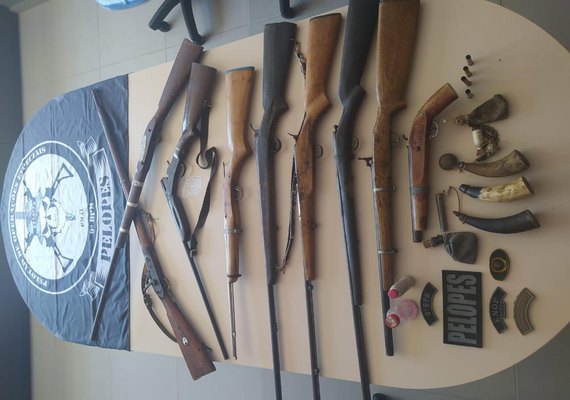Operação integrada no Sertão termina com três prisões e nove armas de fogo apreendidas