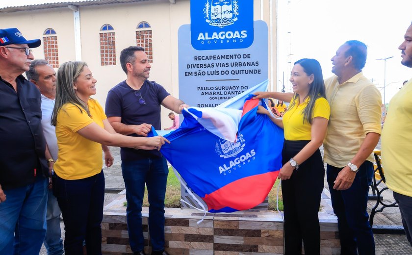 Governador Paulo Dantas inaugura obra em São Luís do Quitunde