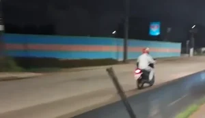 Motociclista embriagado é flagrado na contramão da AL-220, em Arapiraca