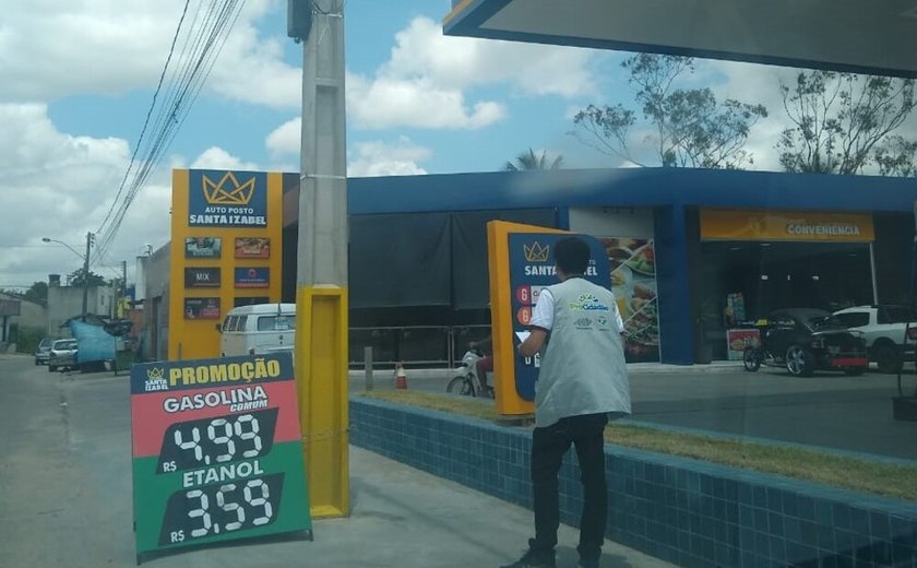 Procon divulga pesquisa atualizada dos preços de combustíveis em Arapiraca