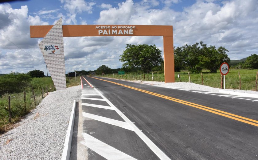 Renan Filho inaugura 5,7 km de pavimentação que liga o Povoado Pai Mané à BR-316