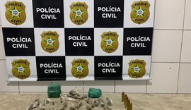 Jovem é preso em flagrante por tráfico de drogas e porte ilegal de munição em Maceió