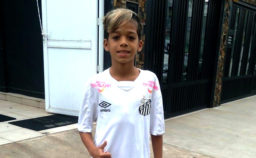 Alagoano Neymarzinho, de 11 anos, troca de clube e deixa o Santos