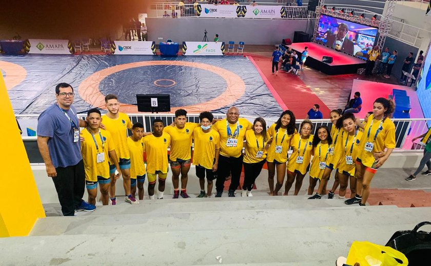 Delegação alagoana de wrestling conquista 7 medalhas na seletiva nacional do Gymnasiade 2022