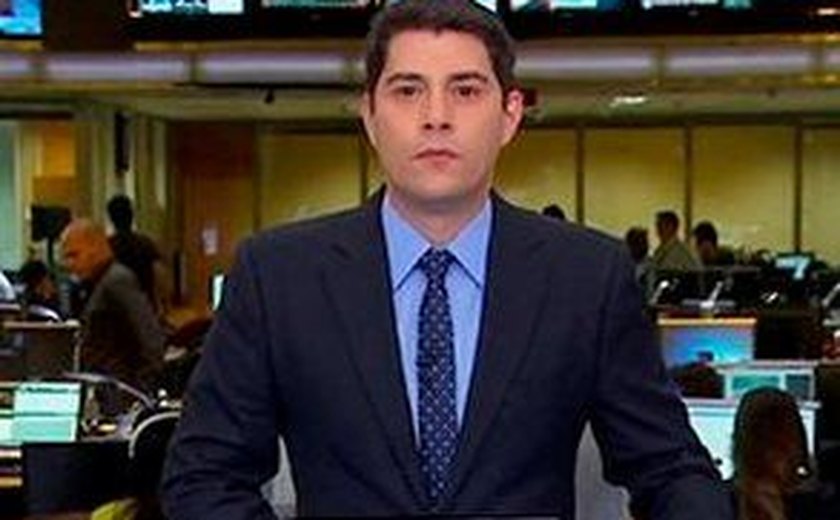 Após final de semana agitado, Evaristo Costa volta a apresentar o “Jornal Hoje”