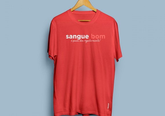 Campanha de Páscoa do Hemoal contempla doadores com camisa especial