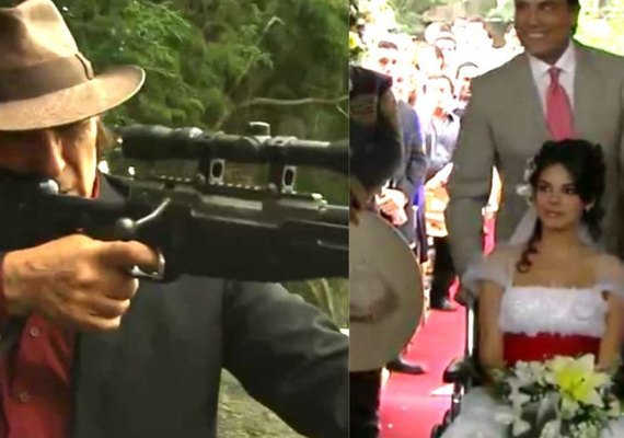 Vem por aí! Padilha invade o casamento de Fernanda para matá-la com uma arma