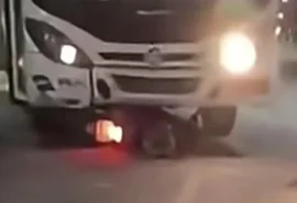 Motociclista fica gravemente ferido após colisão com ônibus em Arapiraca