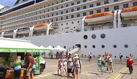 Navio MSC Musica abre temporada de cruzeiros em Maceió