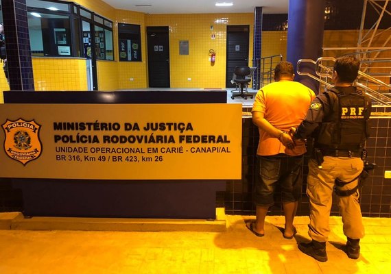 Mais um foragido da Justiça é capturado pela PRF no Sertão de Alagoas