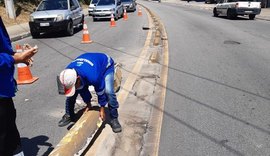 SMTT intensifica serviços de sinalização de trânsito em Maceió