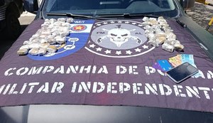 Polícia apreende 69 tabletes de maconha durante ação em sítio de Boca da Mata