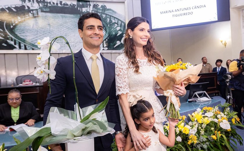 Primeira-dama de Maceió é agraciada com o título de Cidadã Honorária de Alagoas