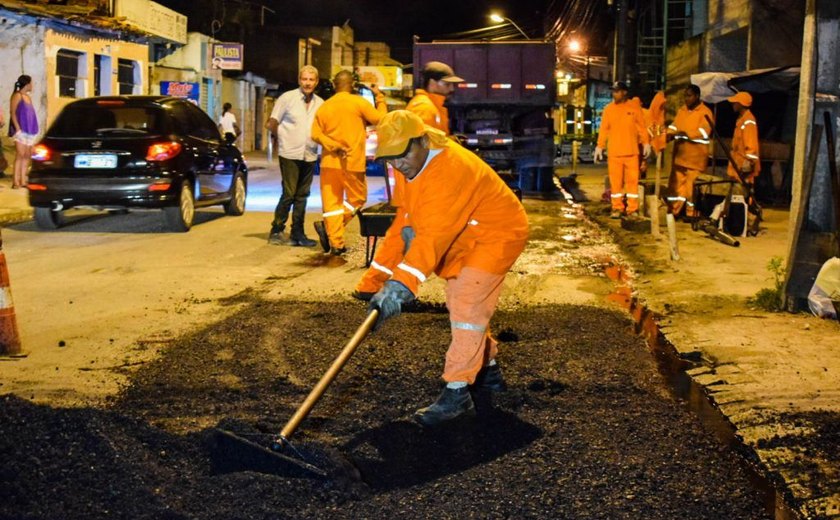 Confira os serviços de infraestrutura executados nesta terça em Maceió