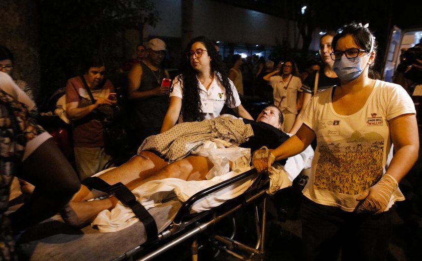 Incêndio é controlado e pacientes são removidos de hospital no Rio de Janeiro