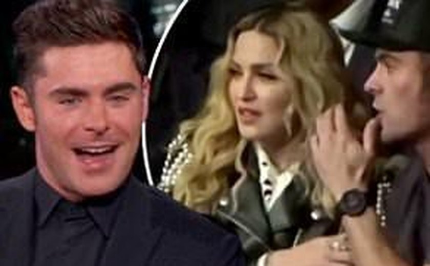 Zac Efron desconversa sobre affair com Madonna: 'Não posso confirmar nem negar'