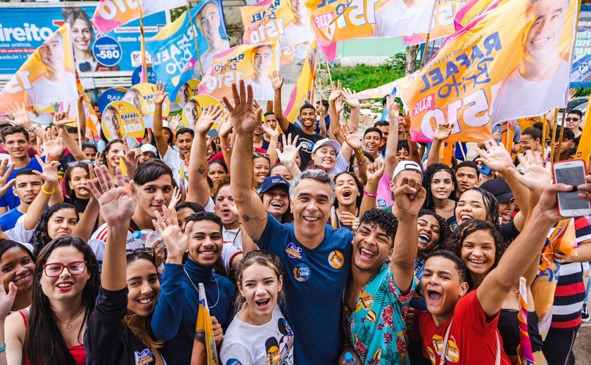 'A minha campanha nasceu, vive e vencerá pela Educação', defende Rafael Brito