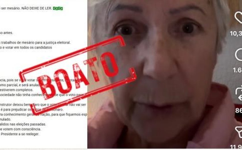 TRE/AL esclarece: deixar de votar em um dos cargos não anula os demais votos