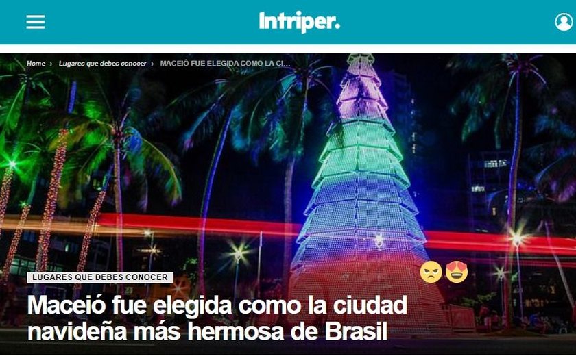 Natal de Maceió é destaque em portal de turismo da Argentina