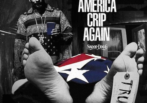 Snoop Dogg provoca polêmica de novo com Trump no necrotério em capa de novo disco