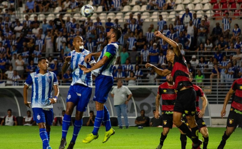CSA perde para o Sport por 1x0 no Rei Pelé em estreia pela Copa do Nordeste