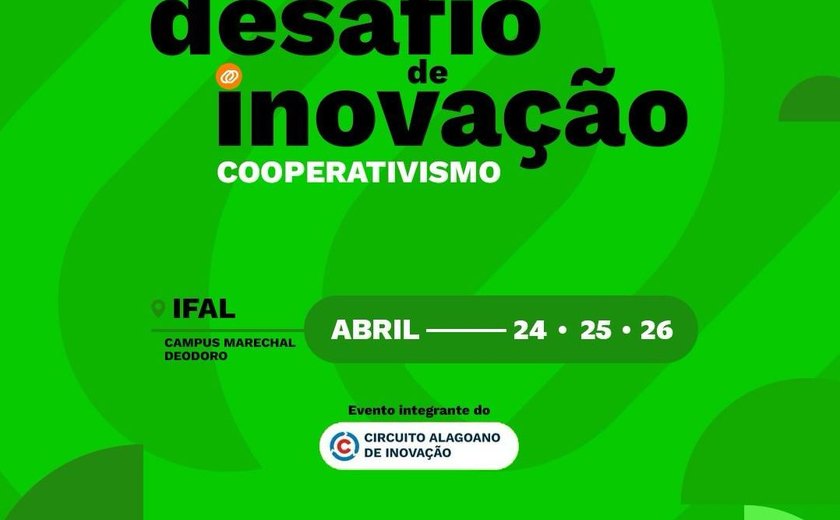 Inscrições abertas para o Desafio de Inovação que busca soluções para o cooperativismo em Alagoas