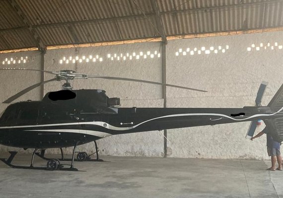 PF efetua prisão em flagrante de homem que pilotava helicóptero sem devida habilitação