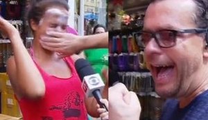 Apresentador do Bem Estar mete a mão na cara de telespectadora