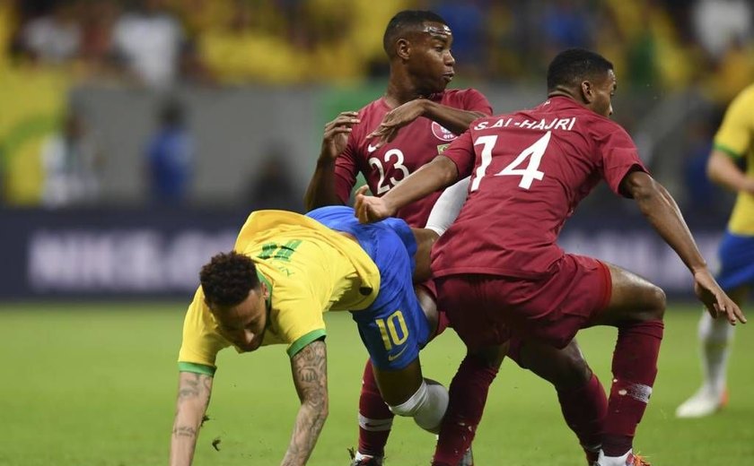 Brasil vence Catar em teste para Copa América e perde Neymar por lesão
