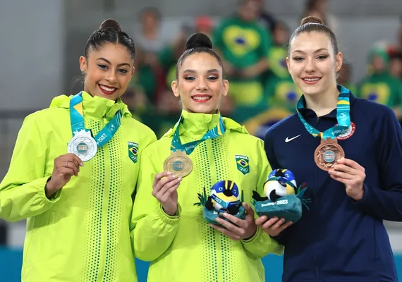 Brasil fatura dois ouros e duas pratas na ginástica rítmica